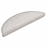 Stair Mats Self-adhesive Sisal-Look 30 pcs 56x17x3 cm Platina 3365858