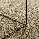 Rug ZIZUR Beige 240x240 cm Jute Look Indoor and Outdoor 4010412