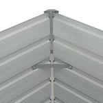 ZNTS Raised Garden Bed Brown 160x80x77 cm Galvanised Steel 45709