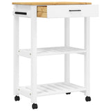 Kitchen Trolley MONZA 60x40x88.5 cm Solid Wood Pine 376093