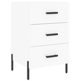 Bedside Cabinet White 40x40x66 cm Engineered Wood 827668