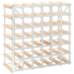 ZNTS Wine Rack for 42 Bottles Solid Pinewood 282470