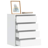 Corner Chest of Drawers White 60x41x76 cm Engineered Wood 852870