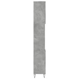 ZNTS Bathroom Cabinet Concrete Grey 30x30x190 cm Engineered Wood 857198