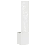Garden Privacy Screen White 32 x 150 cm Cold-rolled steel 876365