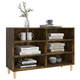Sideboard Smoked Oak 103.5x35x70 cm Engineered Wood 813182