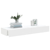 TV Cabinets with LED Lights 2 pcs White 60x35x15.5 cm 842887