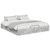 Ottoman Bed Frame Concrete Grey 160 x 200 cm Engineered Wood 3409216
