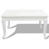 Coffee Table 80x80x42 cm High Gloss White 243379