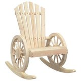 Rocking Adirondack Chair Solid Wood Fir 365093