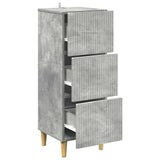 Drawer Cabinet Concrete Grey 33 x 34.5 x 90 cm Engineered Wood 894618