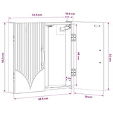 Dartboard Cabinet HOORN High Gloss White 52.5 x 10.5 x 53.5 cm 897329