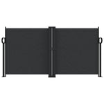 Retractable Side Awning Black 120x1200 cm 4004789