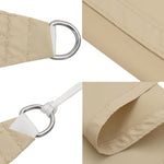 ZNTS Sunshade Sail Oxford Fabric Rectangular 4x6 m Beige 42294