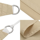 ZNTS Sunshade Sail Oxford Fabric Rectangular 4x6 m Beige 42294