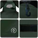 Family Tent with Roof Army Green 380 x 260 x 190 cm Polyester 42028496