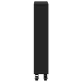 Narrow Storage Trolley Black 48x13x68 cm Engineered Wood 855224