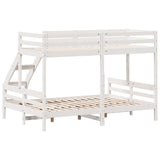Bunk Bed without Mattress 80x200/140x200 cm White Solid Wood 3207182