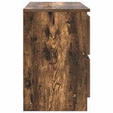 TV Cabinet Smoked Oak 80x35x54 cm Engineered Wood 861791