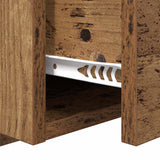 Headboard with Cabinet 3 pcs Old Wood Engineered Wood 3415637