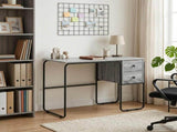 Desk with Storage Grey Sonoma 100 x 50 x 75 cm 8008005