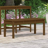 ZNTS Garden Bench Honey Brown 109x44x45 cm Solid Wood Pine 824007