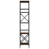 Bookcase 5-Tier Brown Oak 59x35x171 cm Engineered Wood 837626