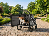 Dog Stroller, Easy Folding Pet Stroller for Small and Medium Dogs with Shock Absorption, Maximum T3398P550286