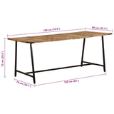 Dining Table 180x90x75 cm Solid Wood Mango 373611