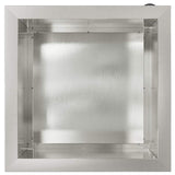 Garden Planter with LED Silver 40 x 40 x 40 cm Stainless Steel 8008134