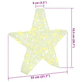 3D Star with 50 LEDs Warm white 55 x 53.5 x 10 cm Acrylic 42019098