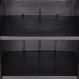 Garden Storage Cabinet Black 65x45x172 cm PP Rattan 151237