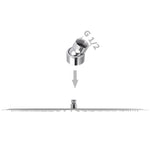 Rain Shower Head 2 pcs Stainless Steel 50x50 cm 275943