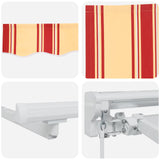 Manual Awning Frame with LEDs Yellow, Orange and White 5 x 3 m 3420694