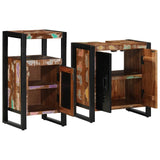 Bathroom Furniture Set 2 pcs Brown Solid reclaimed wood 3305599