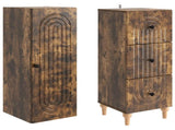 Cabinet Set 2 pcs 33 x 34.5 x 90 cm Engineered Wood 3416471