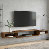 Wall-mounted TV Cabinet Wall-Mounted Smoked Oak 8006009