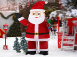 6FT Lighted Santa Christmas Yard Decorations, Pre-lit Pull Up Santa Waving Hand with 180 LED Warm 68804595
