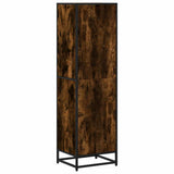 Book Cabinet Smoked Oak 40x35x139 cm Engineered Wood 849126
