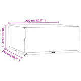 Garden Furniture Covers 2 pcs 16 Eyelets 205x205x90 cm Square 3155350