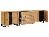 Sideboard 3 pcs Brown 180 x 33 x 75 cm Solid Mango Wood 3310059