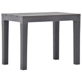 48782 Garden Benches 2 pcs Mocca Plastic