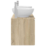 Bathroom Cabinet Set 3 pcs Sonoma Oak 49.5 x 44.5 x 65 cm 3405699