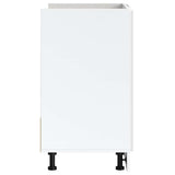 Sink Base Cabinet "Porto" High Gloss White 80x46x81.5 cm Engineered Wood 853929