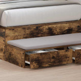 Bed Drawers Smoked Oak 90 x 36.5 x 16.5 cm Engineered Wood 866935