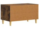 Bedside Table Smoked Oak 62 x 34.5 x 48 cm Engineered Wood 895010