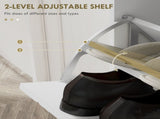 Narrow Shoe Storage Cabinet, Slim Shoe Cupboard with 4 Flip Drawers, Adjustable Shelf, Shoe Rack for T3398P378000