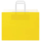 Paper Bags 250 pcs with Handles Yellow 32x17x25 cm 4102013