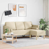 Sofa Set with Cushion Cream 173 x 131 x 67 cm Polyester 42001919
