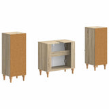 2 Piece Bathroom Cabinet Set ALKMAAR Sonoma Oak Engineered Wood 3417992